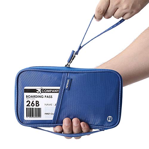 RFID Blocking Waterproof Travel Wallet with Large Capacity Family Passport Holder Document Organiser - Direct On Sale
