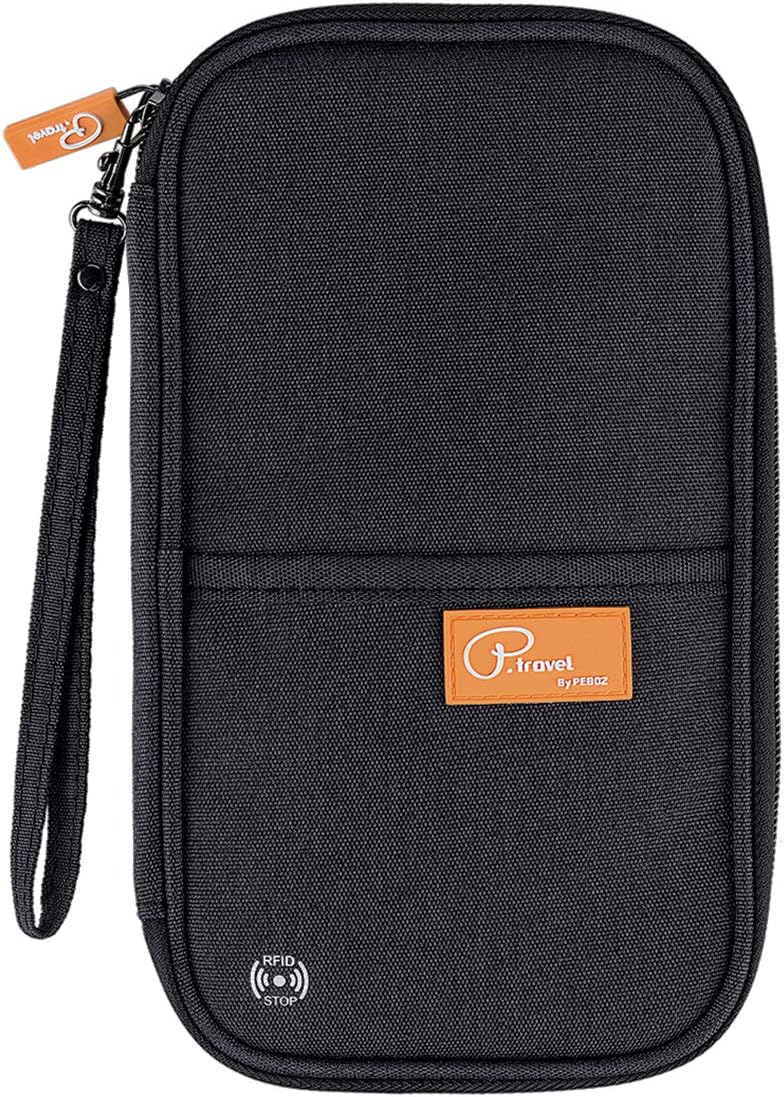 RFID Blocking Waterproof Travel Wallet with Large Capacity Family Passport Holder Document Organiser - Direct On Sale
