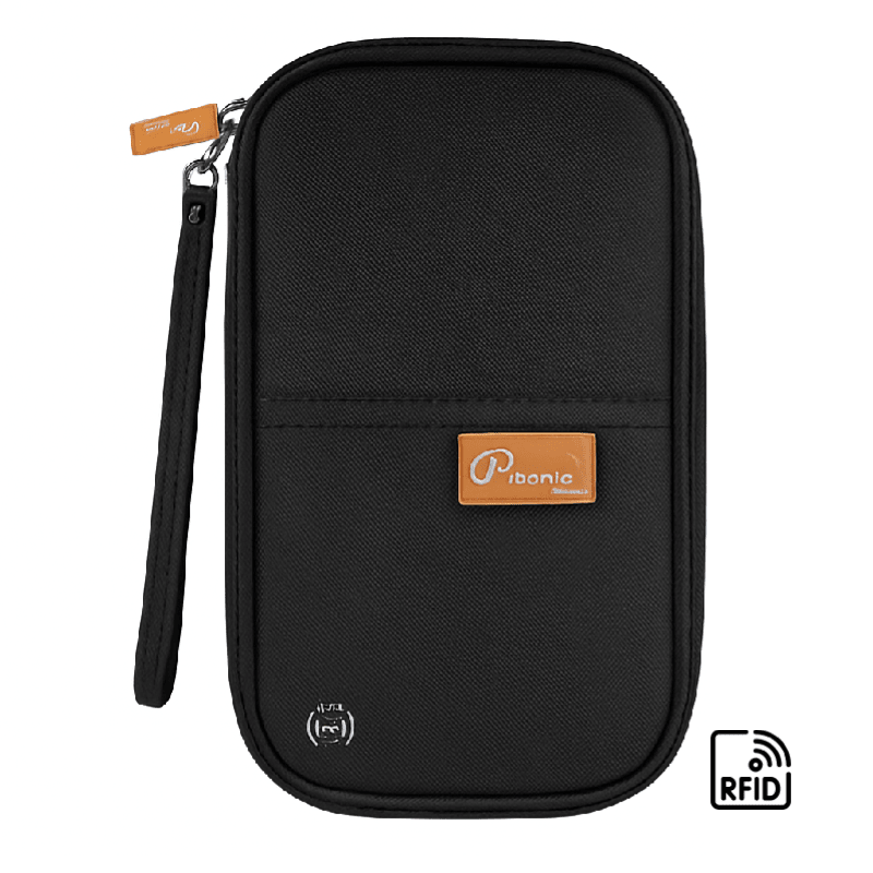 RFID Blocking Waterproof Travel Wallet with Large Capacity Family Passport Holder Document Organiser - Direct On Sale