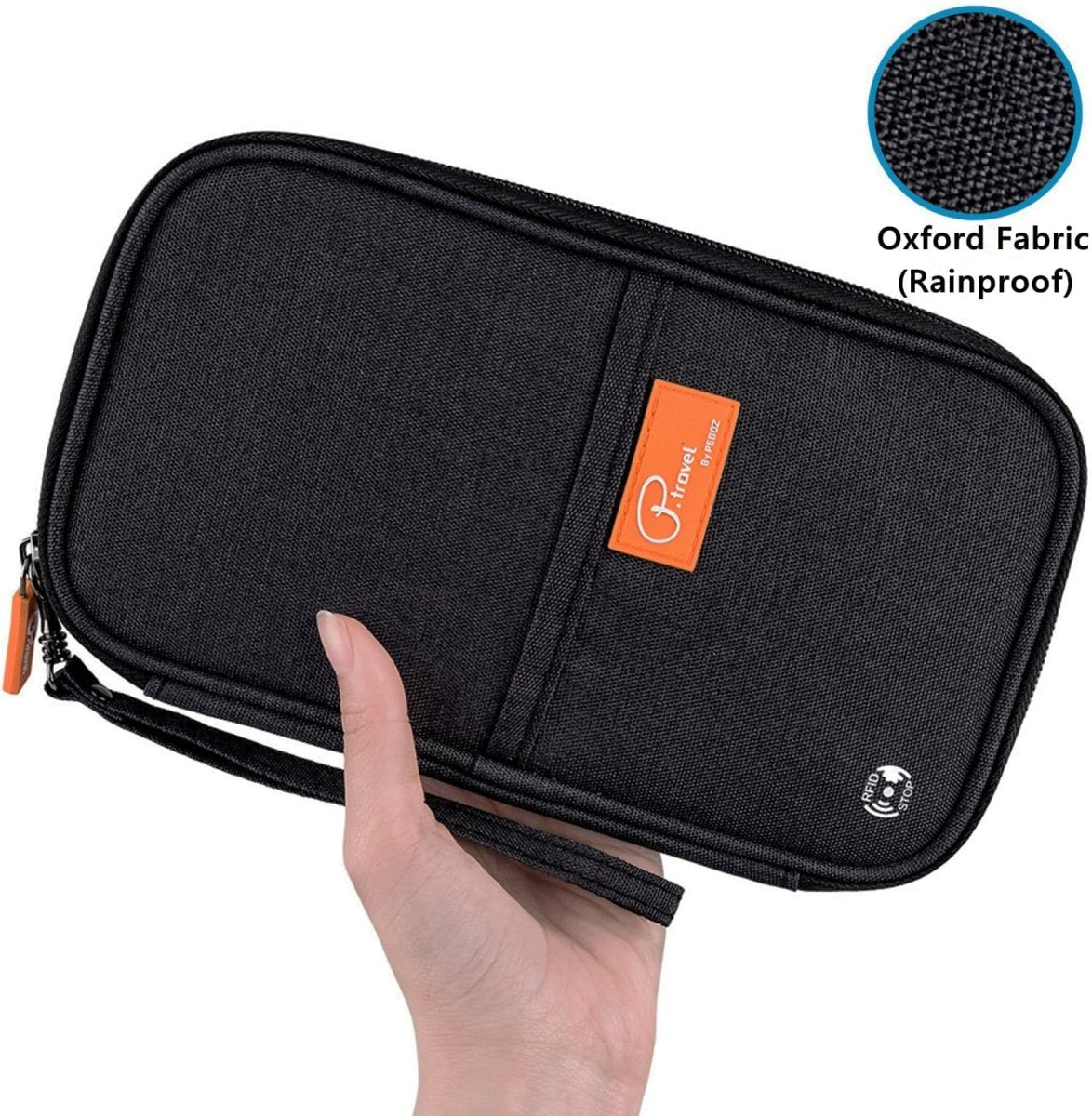 RFID Blocking Waterproof Travel Wallet with Large Capacity Family Passport Holder Document Organiser - Direct On Sale