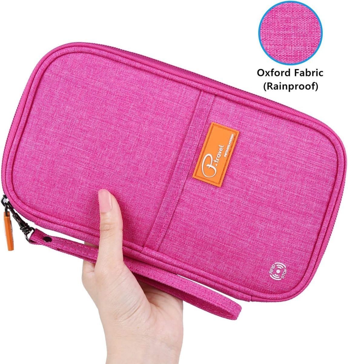 RFID Blocking Waterproof Travel Wallet with Large Capacity Family Passport Holder Document Organiser - Direct On Sale