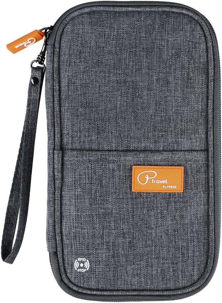 RFID Blocking Waterproof Travel Wallet with Large Capacity Family Passport Holder Document Organiser - Direct On Sale