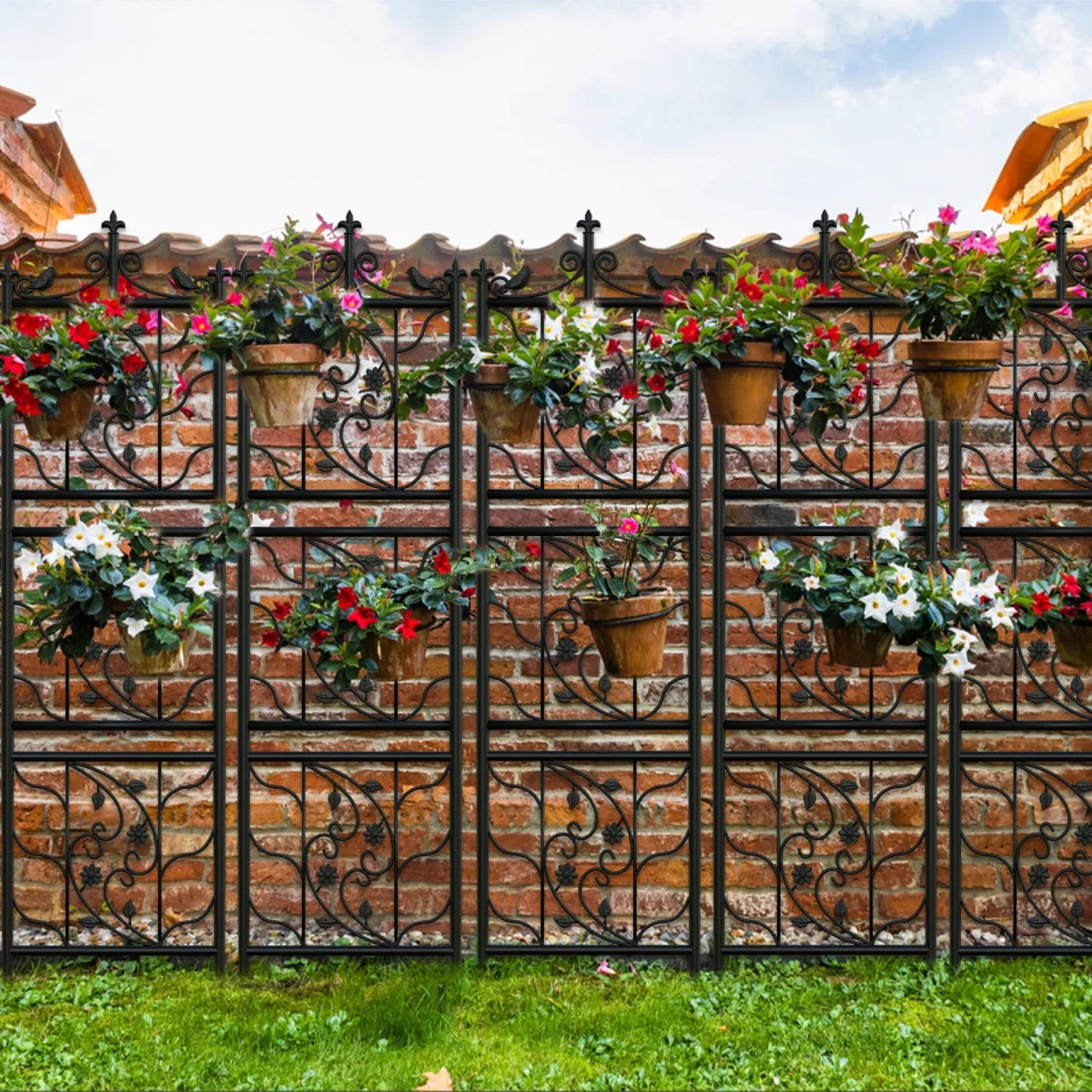 Set of 2 Garden Trellis Panels for Tomato Plants and Climbing Vines - Direct On Sale