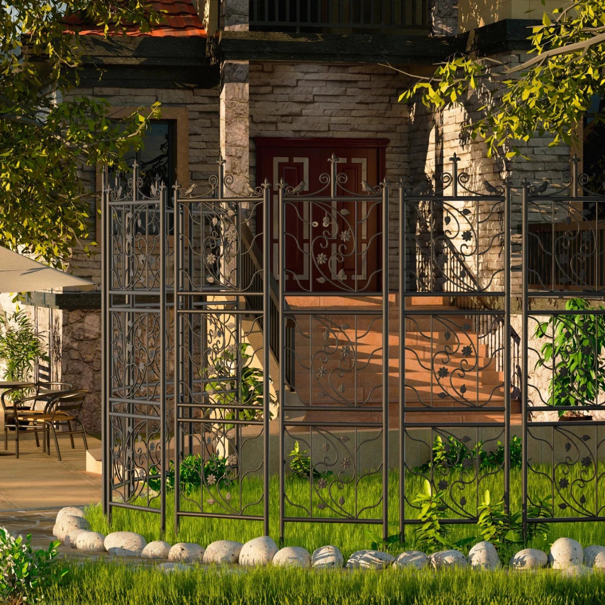 Set of 2 Garden Trellis Panels for Tomato Plants and Climbing Vines - Direct On Sale