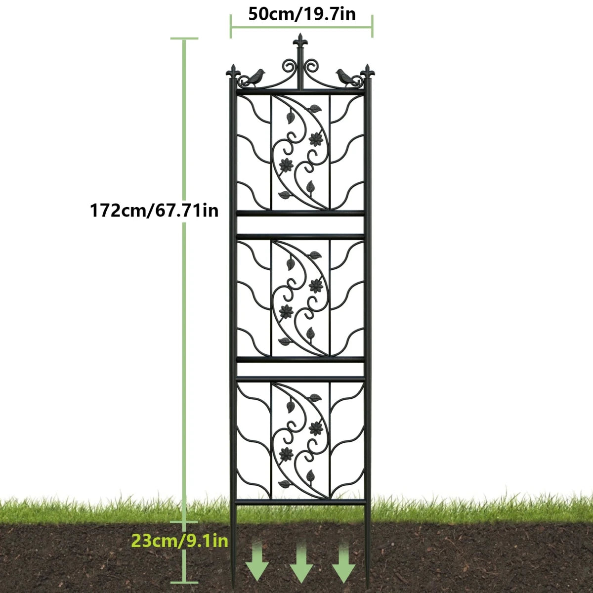 Set of 2 Garden Trellis Panels for Tomato Plants and Climbing Vines - Direct On Sale