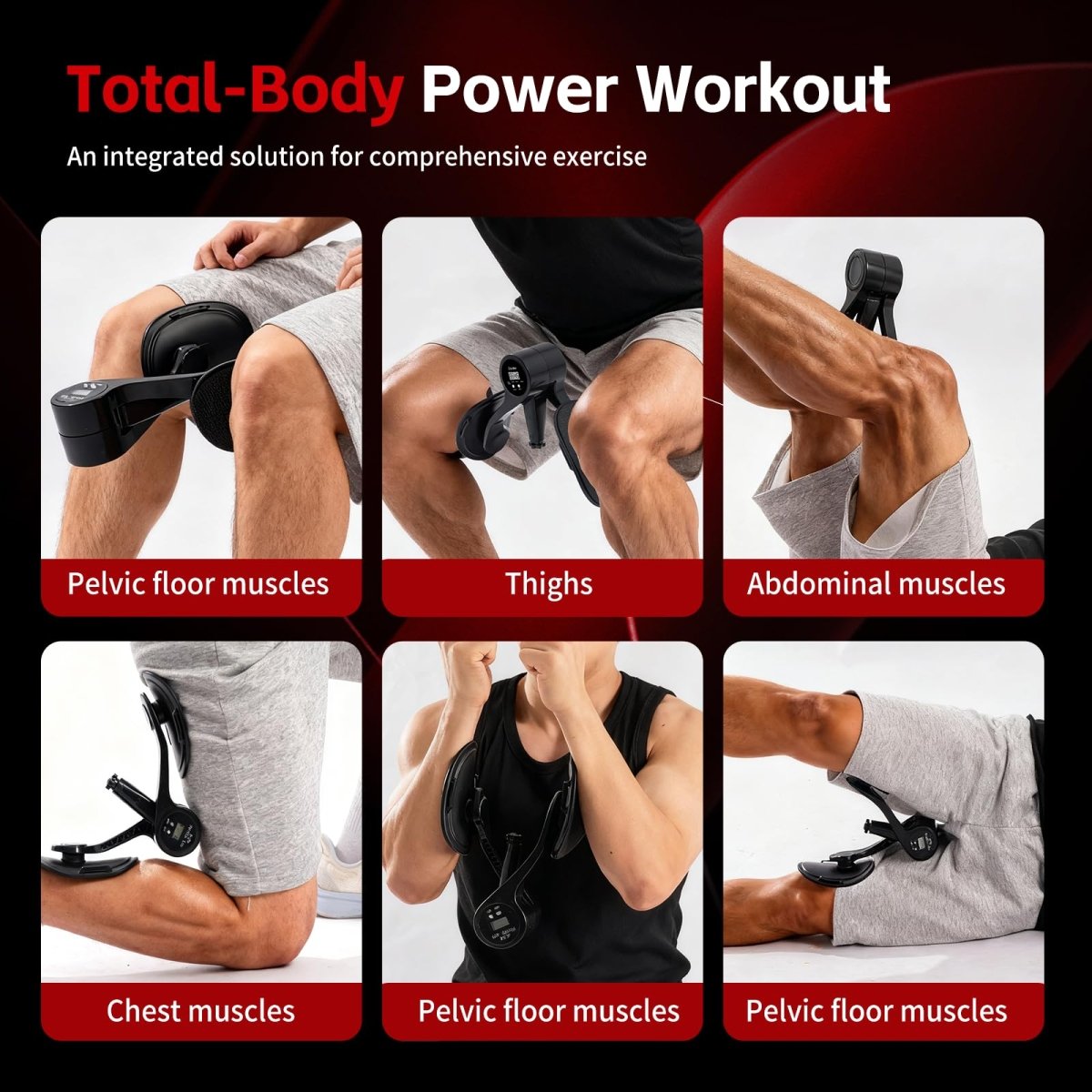 Smart Thigh Fitness Trainer with LED Display – Adjustable Resistance 12–80lb - Direct On Sale