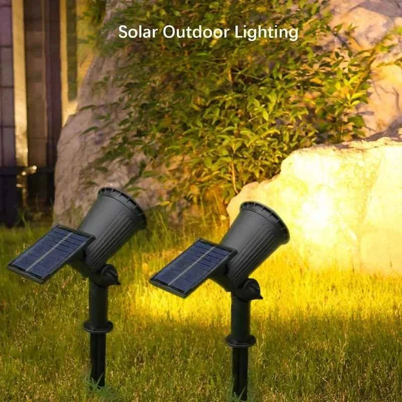 Solar LED Spotlight for Outdoor Garden Landscape Lighting Waterproof Solar Powered Spot Lights for Garden Lawn Yard Walkway - Direct On Sale