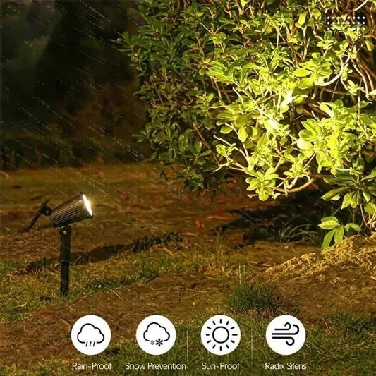 Solar LED Spotlight for Outdoor Garden Landscape Lighting Waterproof Solar Powered Spot Lights for Garden Lawn Yard Walkway - Direct On Sale