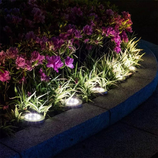 Solar Powered LED Buried Inground Recessed Light Garden Outdoor Deck Path - Direct On Sale
