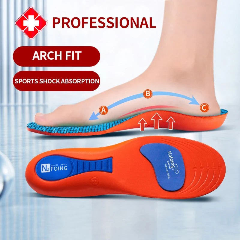 Sport Orthopedic Insoles for Feet Men Women EVA Breathable Shock Absorption Shoes Insole for Running Basketball Sport Care Pads - Direct On Sale