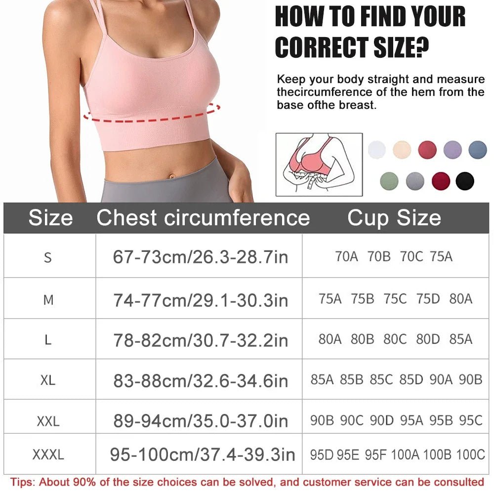 Sports Bras Women Push Up Solid Sports Bra Jogging Gym Wear Fitness - Direct On Sale