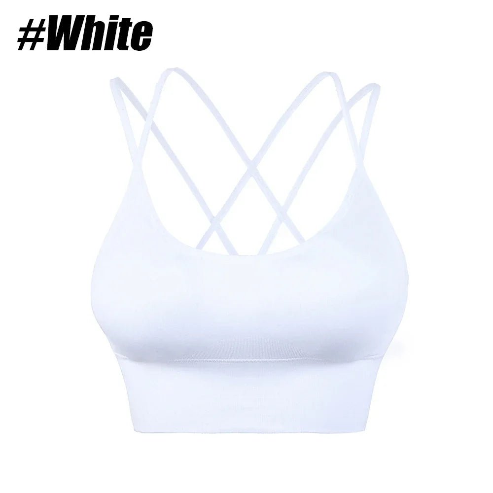 Sports Bras Women Push Up Solid Sports Bra Jogging Gym Wear Fitness - Direct On Sale