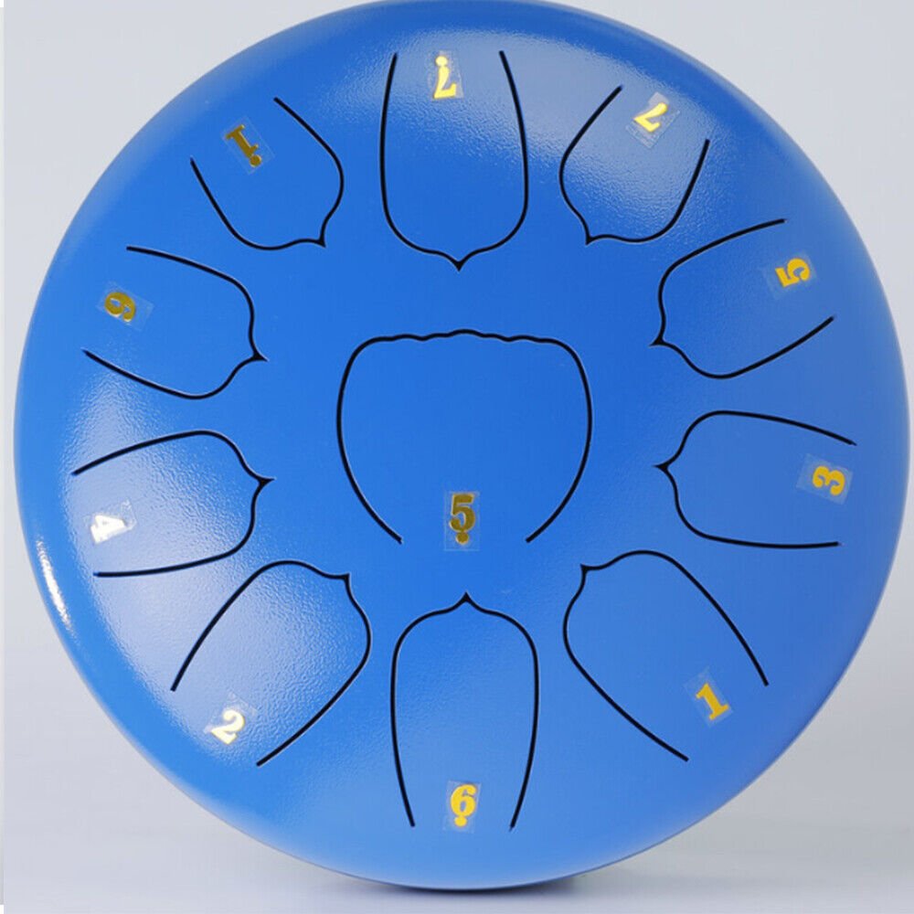 Steel Tongue Drum Instrument for Meditation, Decompression, Music and Gift - Direct On Sale