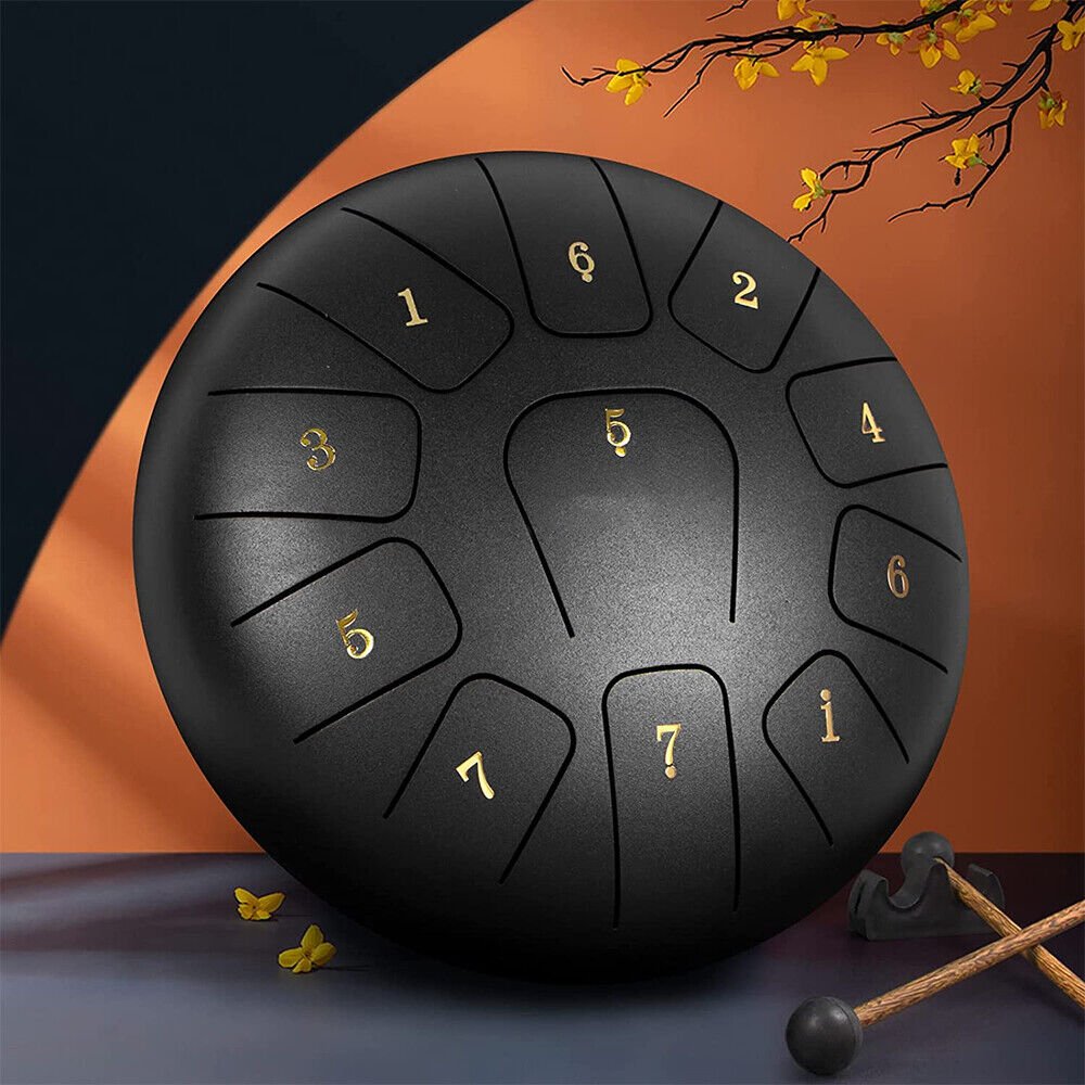 Steel Tongue Drum Instrument for Meditation, Decompression, Music and Gift - Direct On Sale