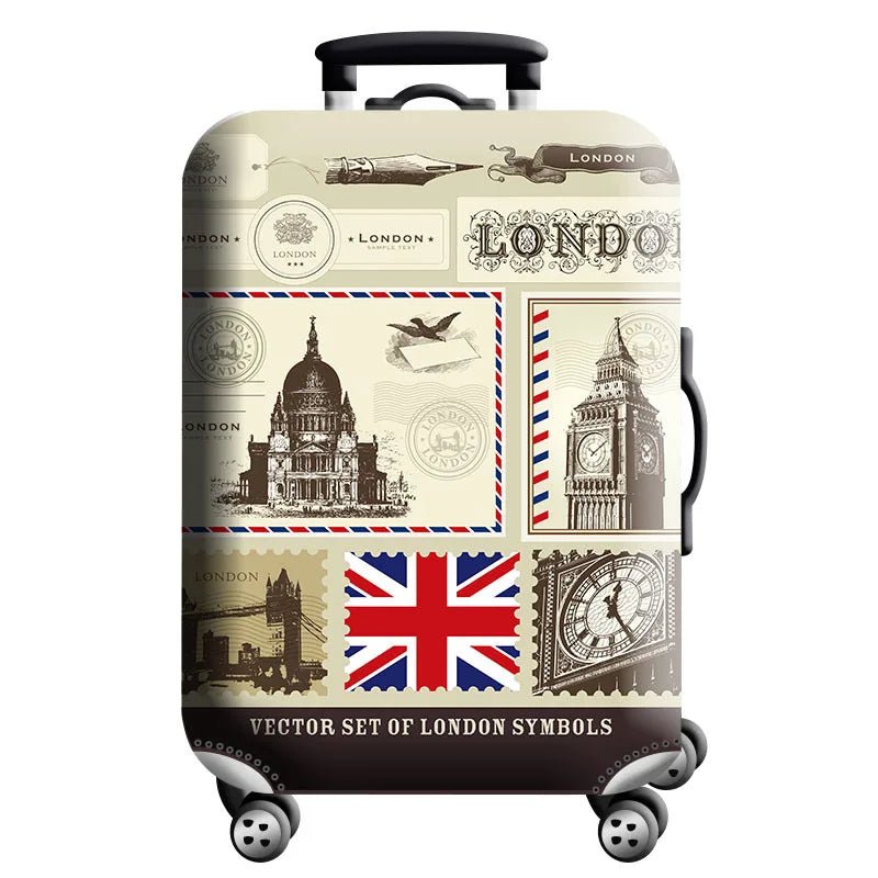 Stretch Luggage Cover – Travel Suitcase Protector with Zipper & Buckle | 26 Pattern Designs | S–XL Sizes - Direct On Sale