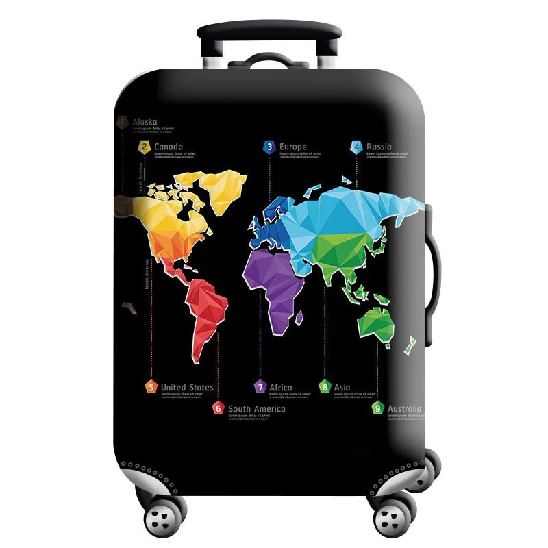 Stretch Luggage Cover – Travel Suitcase Protector with Zipper & Buckle | 26 Pattern Designs | S–XL Sizes - Direct On Sale