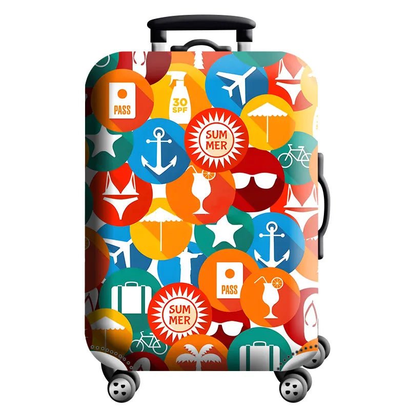 Stretch Luggage Cover – Travel Suitcase Protector with Zipper & Buckle | 26 Pattern Designs | S–XL Sizes - Direct On Sale