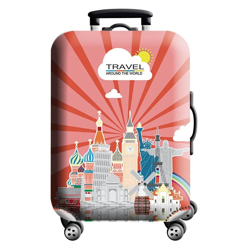 Stretch Luggage Cover – Travel Suitcase Protector with Zipper & Buckle | 26 Pattern Designs | S–XL Sizes - Direct On Sale