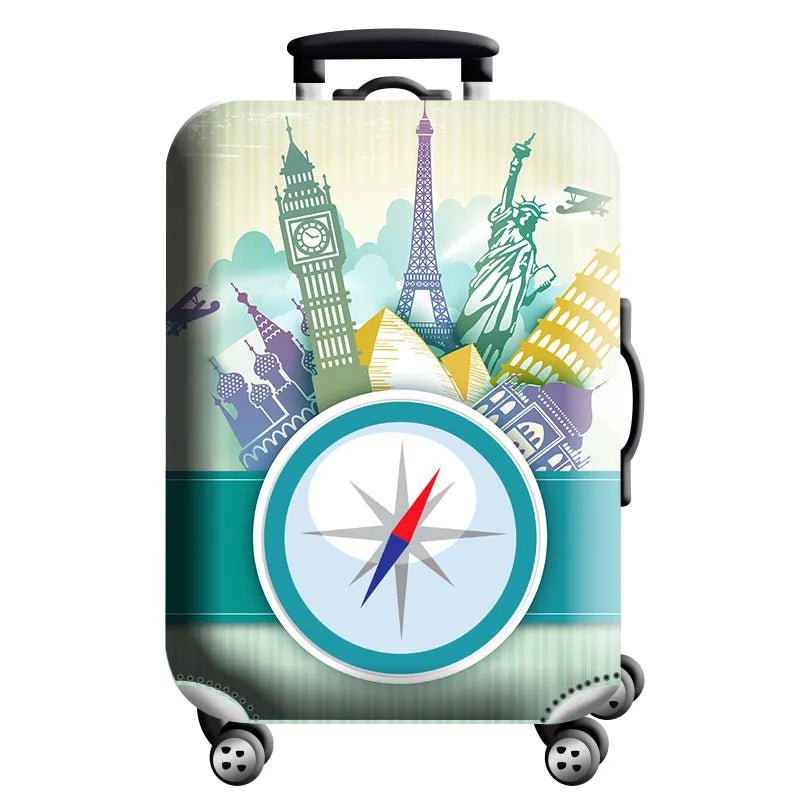 Stretch Luggage Cover – Travel Suitcase Protector with Zipper & Buckle | 26 Pattern Designs | S–XL Sizes - Direct On Sale