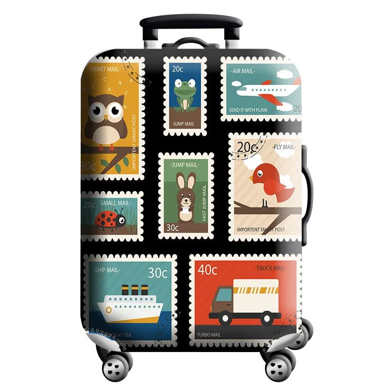 Stretch Luggage Cover – Travel Suitcase Protector with Zipper & Buckle | 26 Pattern Designs | S–XL Sizes - Direct On Sale