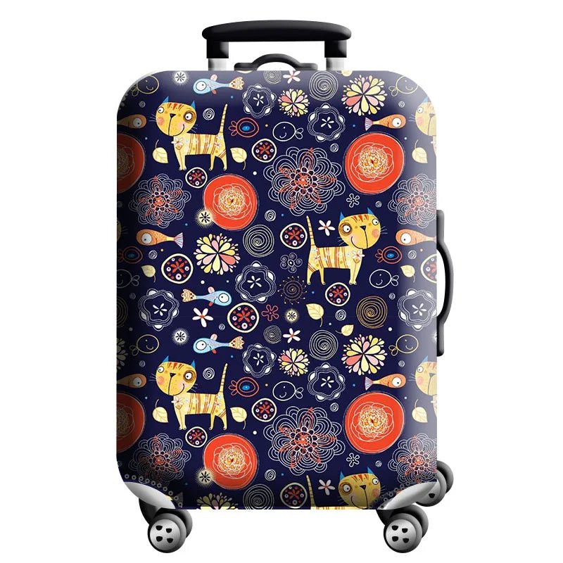 Stretch Luggage Cover – Travel Suitcase Protector with Zipper & Buckle | 26 Pattern Designs | S–XL Sizes - Direct On Sale