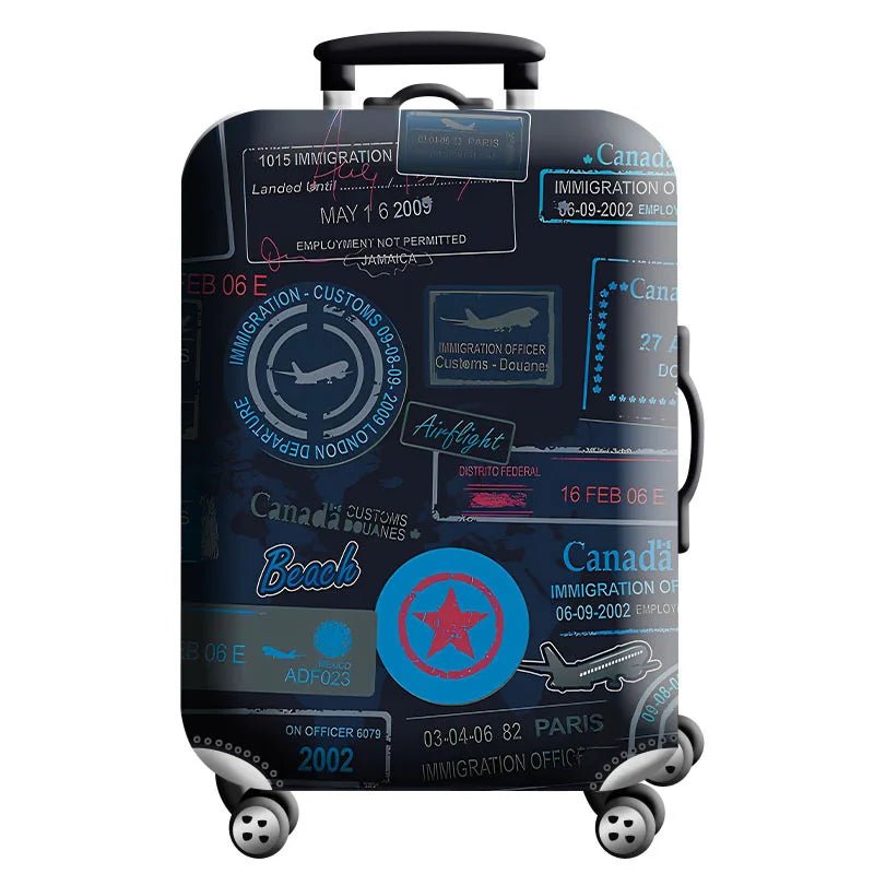 Stretch Luggage Cover – Travel Suitcase Protector with Zipper & Buckle | 26 Pattern Designs | S–XL Sizes - Direct On Sale