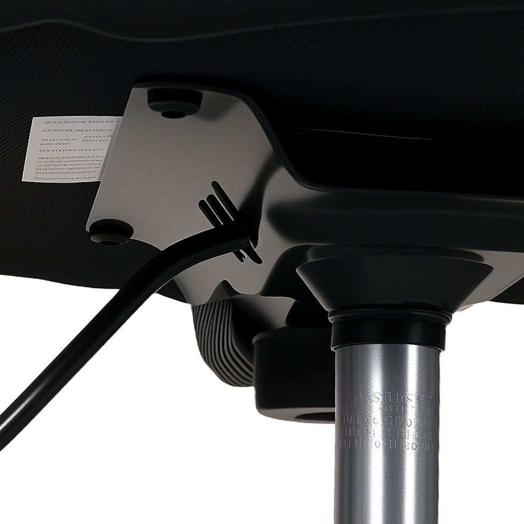 Swivel Office Chair Ergonomic Stool Height Adjustable Footrest Backrest - Direct On Sale