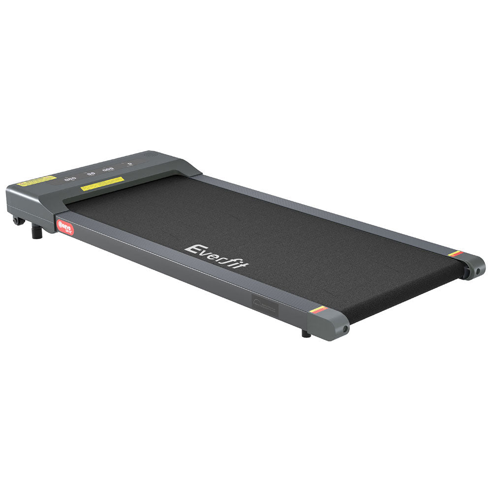 Treadmill Electric Walking Pad Home Office Gym Fitness Remote Control 400mm Grey - Direct On Sale