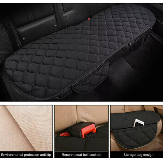 Universal Rear Car Seat Cover with Storage Pockets - Direct On Sale