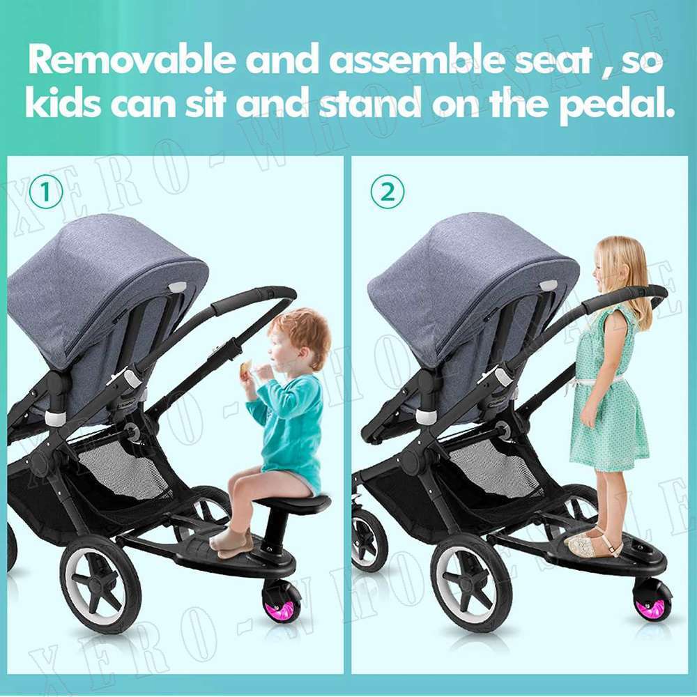 Universal Stroller Step Board Sit Stand Connector Attachment for Toddler to Ride - Direct On Sale