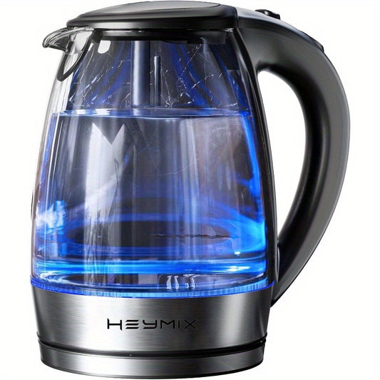 Glass Electric Kettle 1.8L 2200W Fast Boiling Water Kettle for Coffee & Tea | Auto Shut-Off | Easy Clean