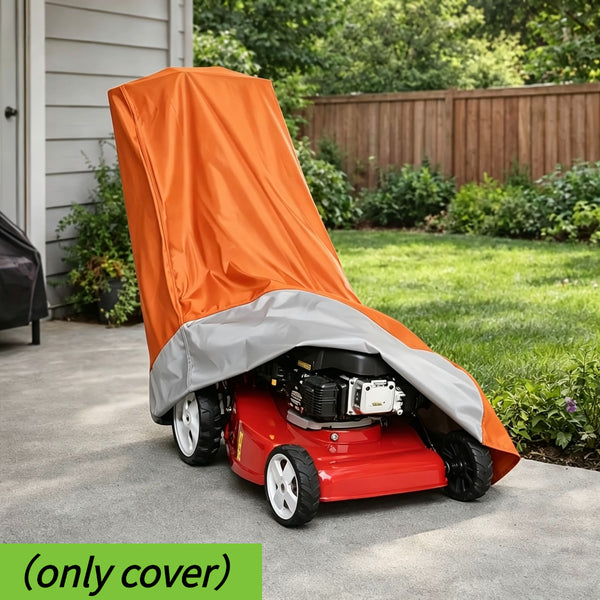 Heavy-duty 600D Oxford lawn mower cover for outdoor storage