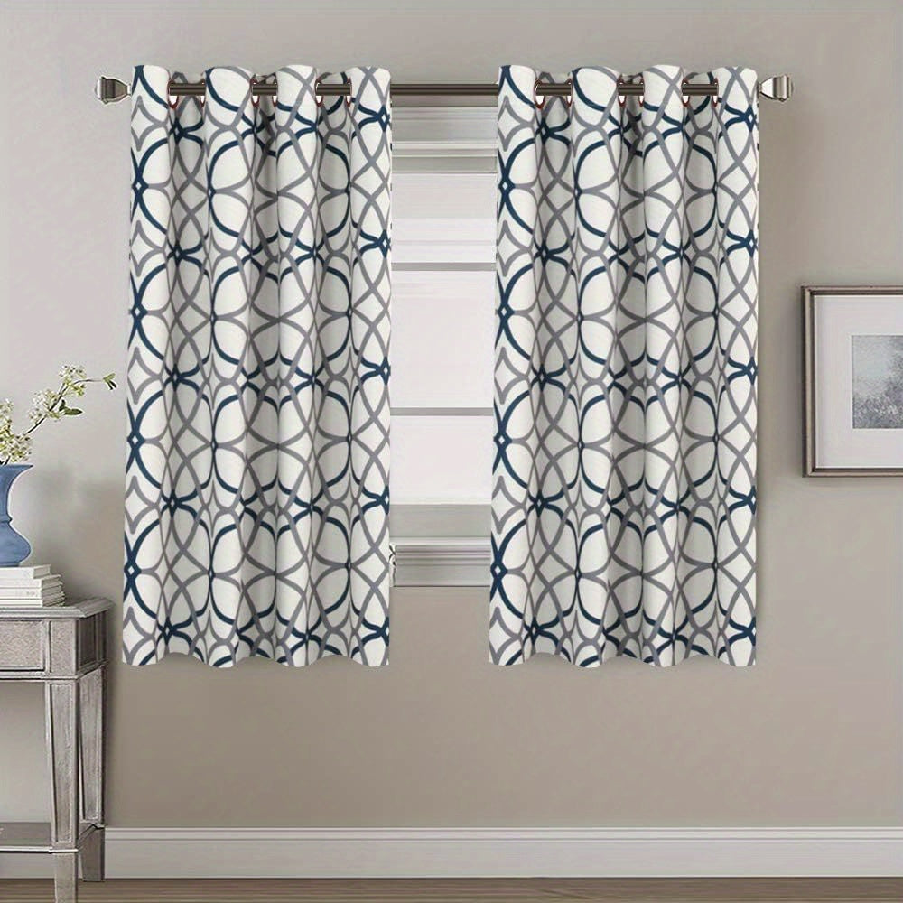 Blackout curtains in a dining room