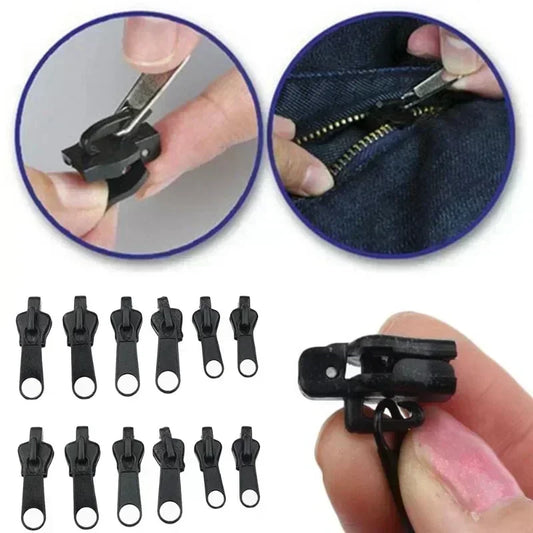 6pcs Universal Instant Zippers Repair Kit - 3 Different Size