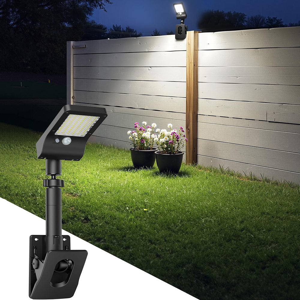 360 degree rotatable solar security light head
