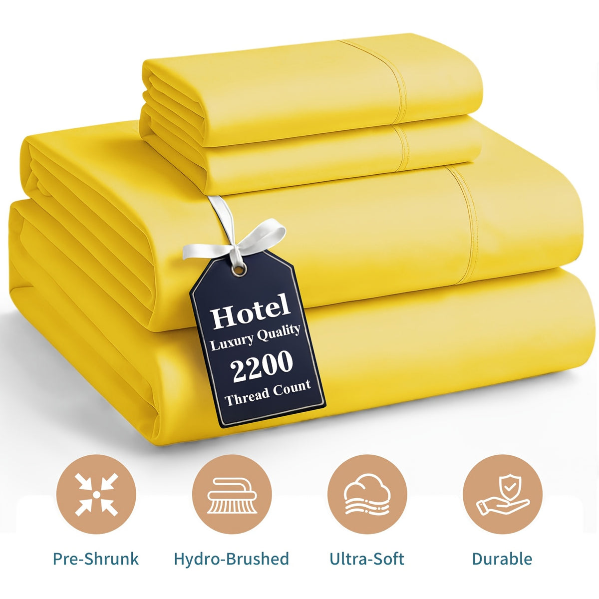 Microfibre sheet set in blue