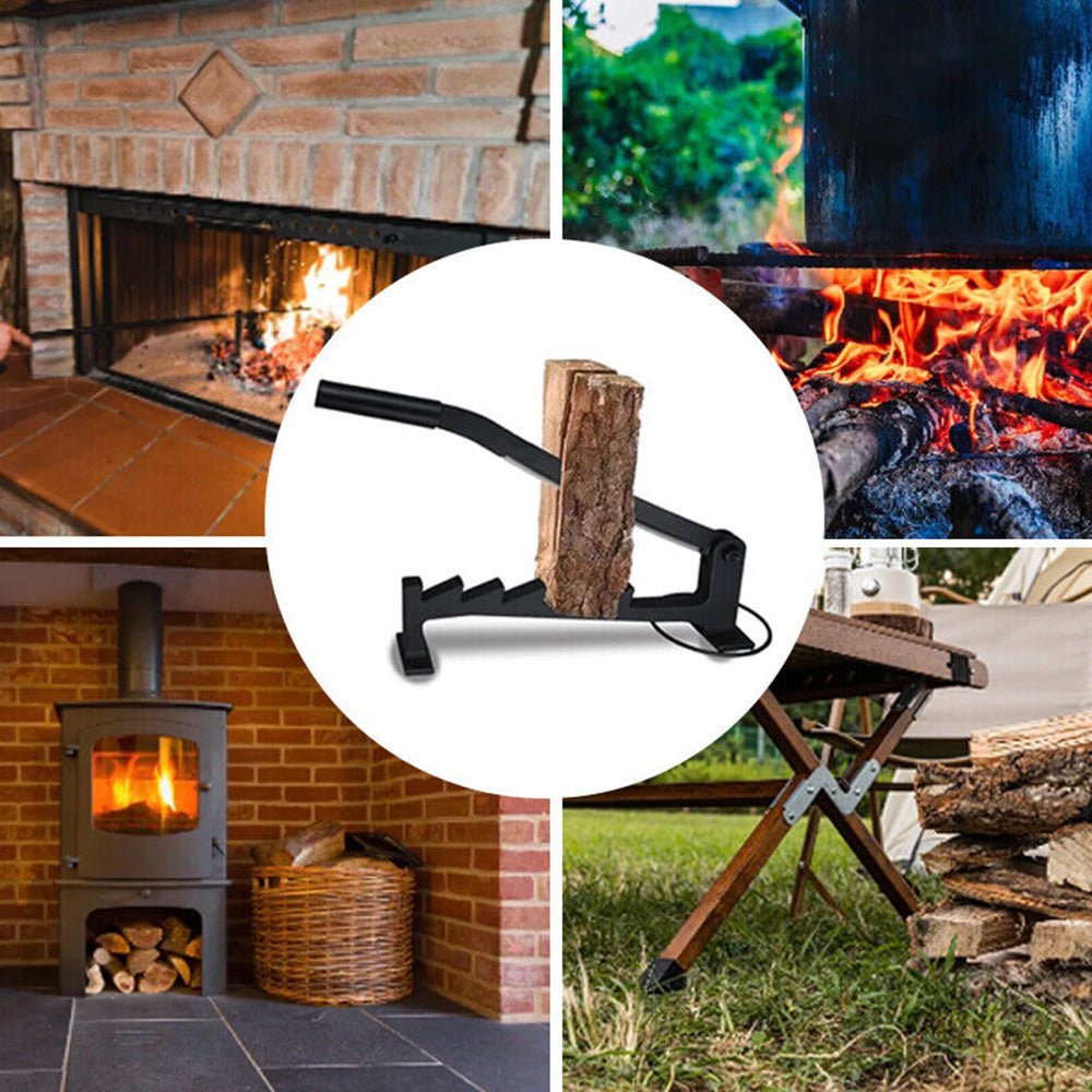 Wall Mounted High Carbon Steel Manual Fire Wood Cutter Log Splitter - Direct On Sale