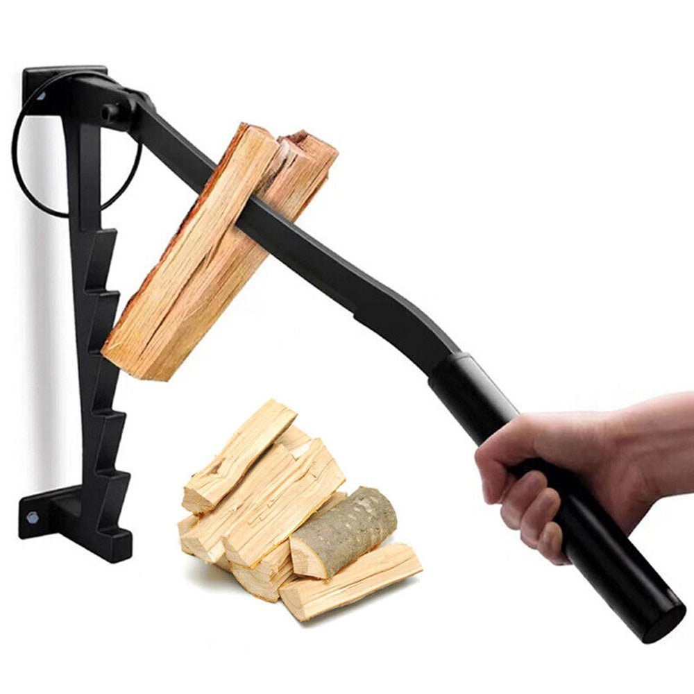 Firelock Cutter Wall Mounted High Carbon Steel Manual Fire Wood Cutter Log Splitter ...