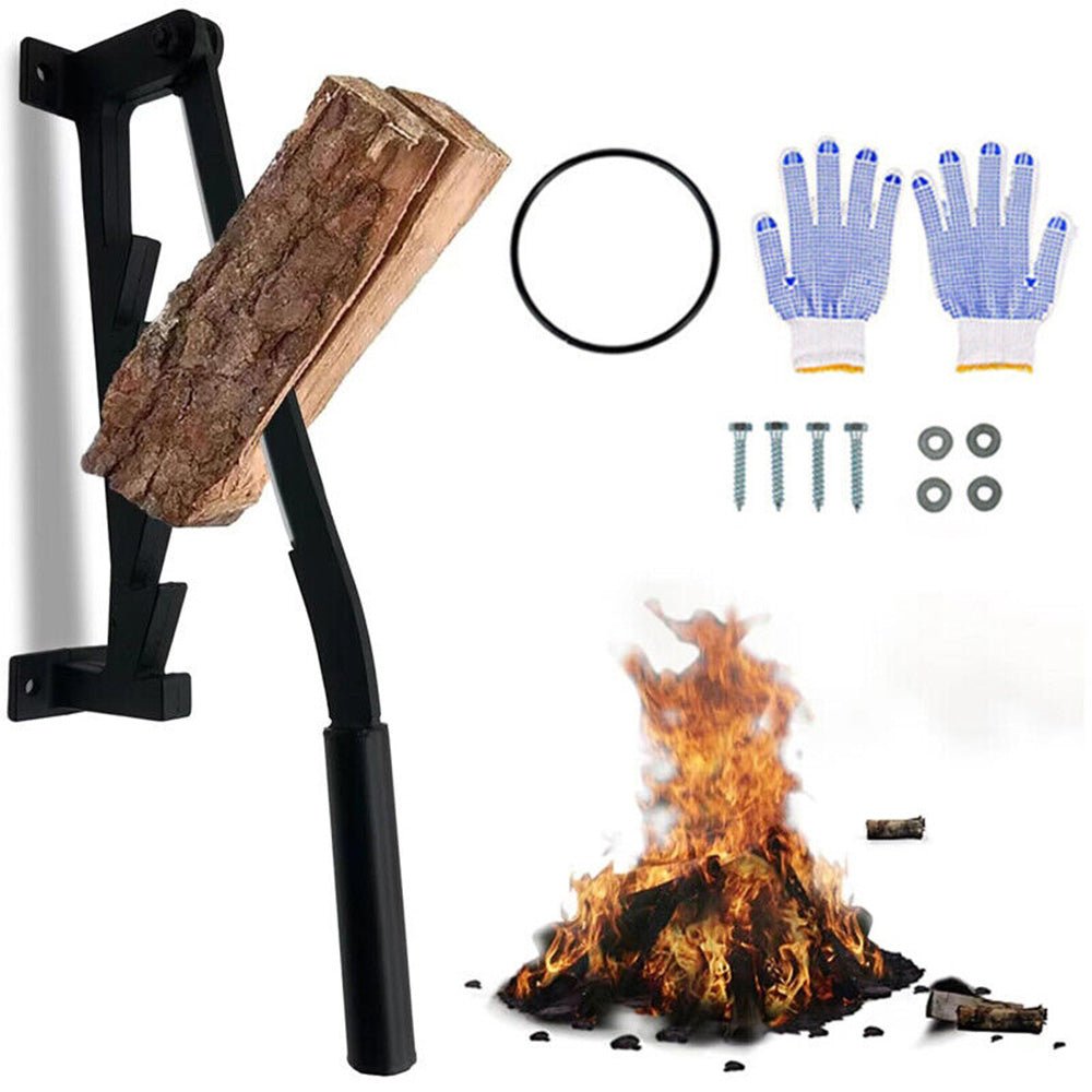 Wall Mounted High Carbon Steel Manual Fire Wood Cutter Log Splitter - Direct On Sale