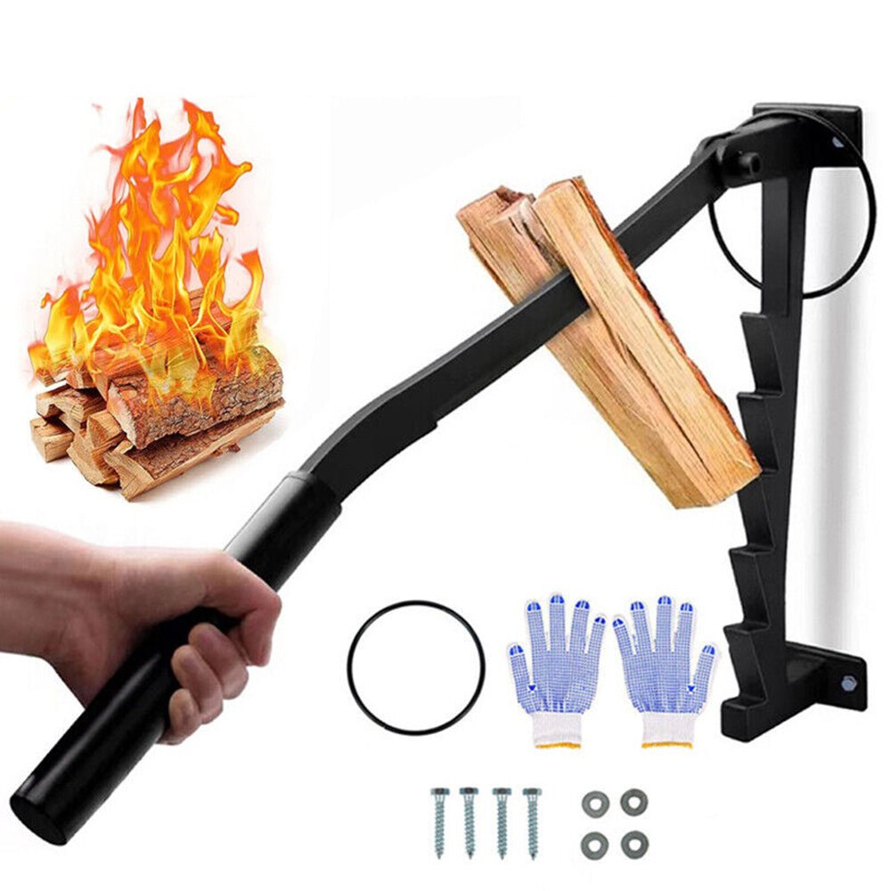 Wall Mounted High Carbon Steel Manual Fire Wood Cutter Log Splitter - Direct On Sale