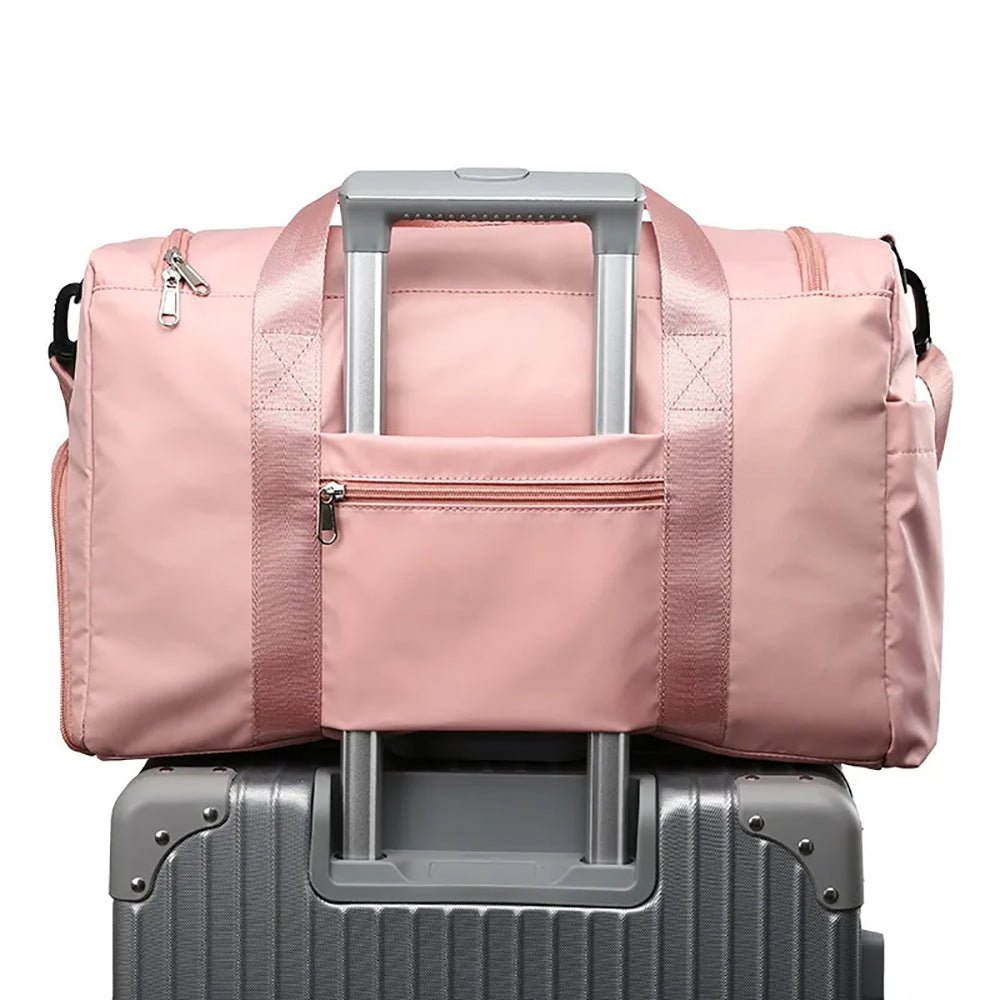 Waterproof and Lightweight Zipper Sports Gym Bag With Shoe Compartment - Direct On Sale
