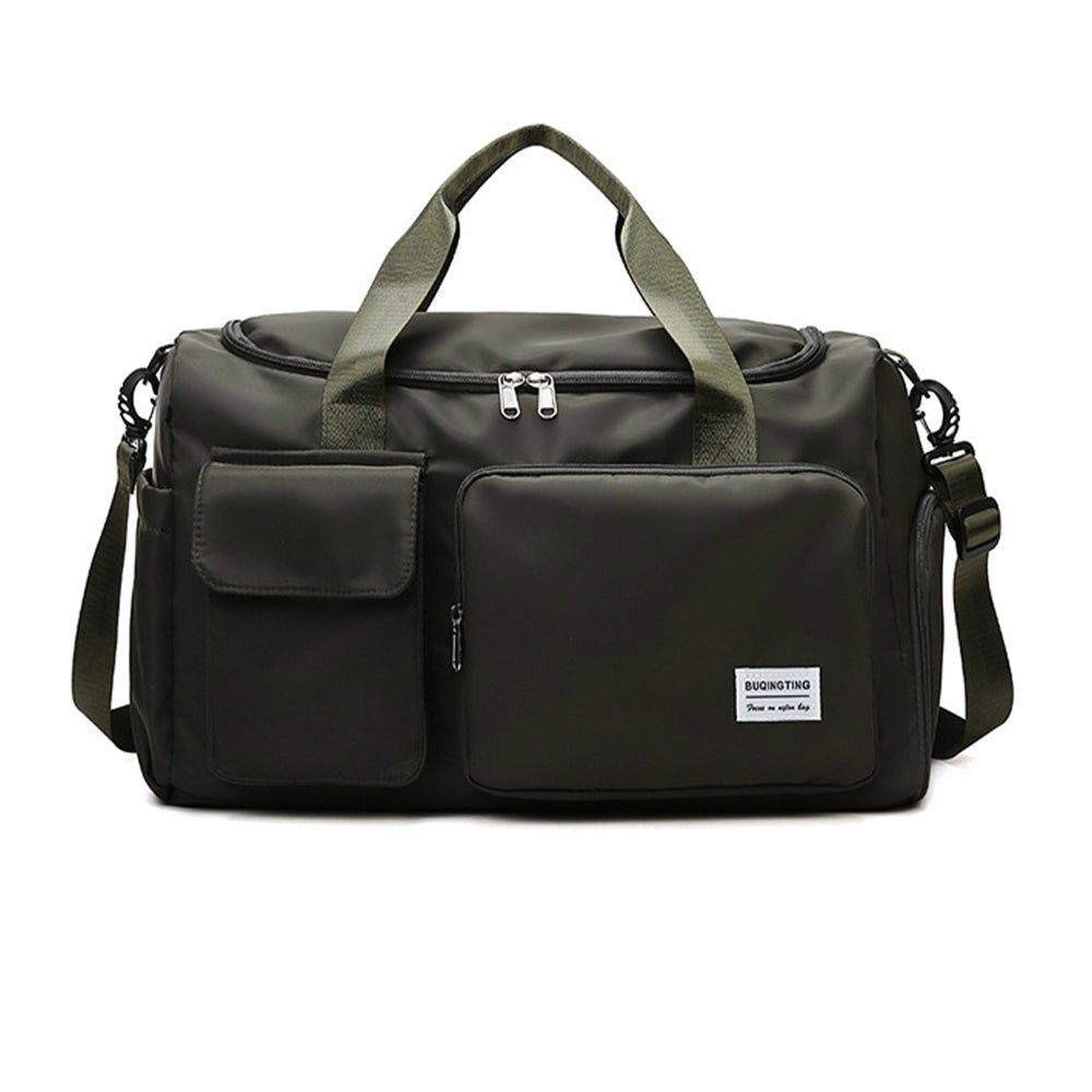 Waterproof and Lightweight Zipper Sports Gym Bag With Shoe Compartment - Direct On Sale