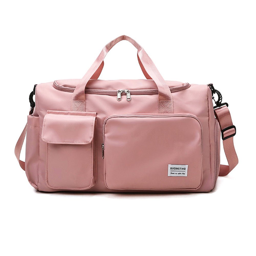 Waterproof and Lightweight Zipper Sports Gym Bag With Shoe Compartment - Direct On Sale