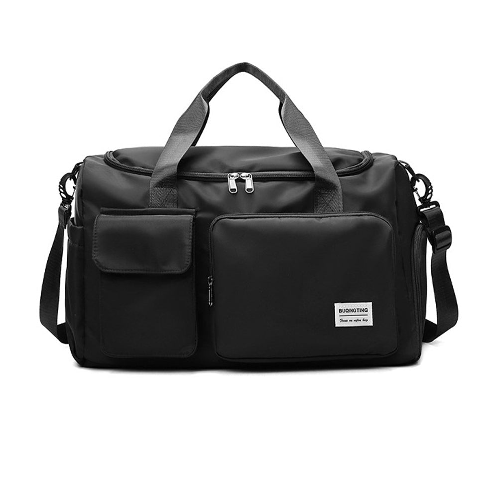 Waterproof and Lightweight Zipper Sports Gym Bag With Shoe Compartment - Direct On Sale