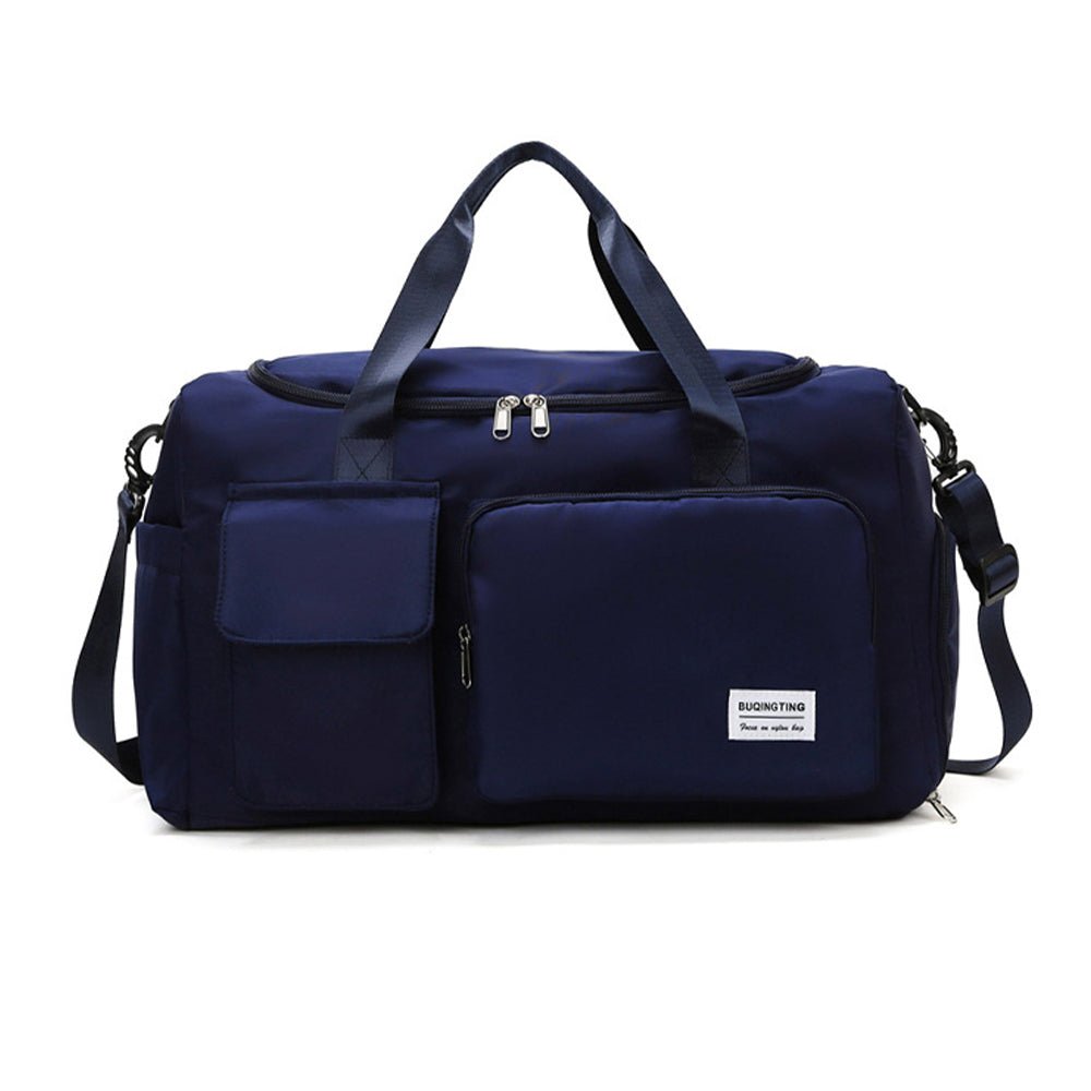 Waterproof and Lightweight Zipper Sports Gym Bag With Shoe Compartment - Direct On Sale