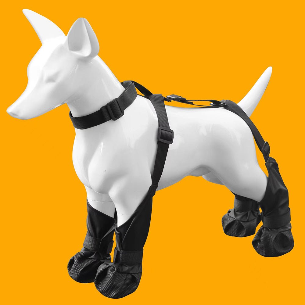 Waterproof Anti - Fall Dog Outdoor Walking Running Hiking Booties with Auxiliary Strap - Direct On Sale