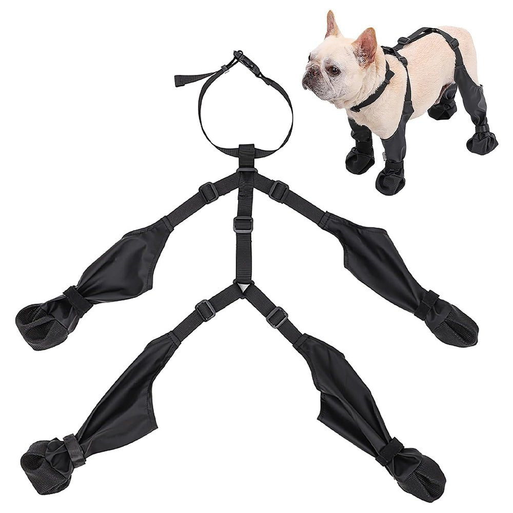 Waterproof Anti - Fall Dog Outdoor Walking Running Hiking Booties with Auxiliary Strap - Direct On Sale