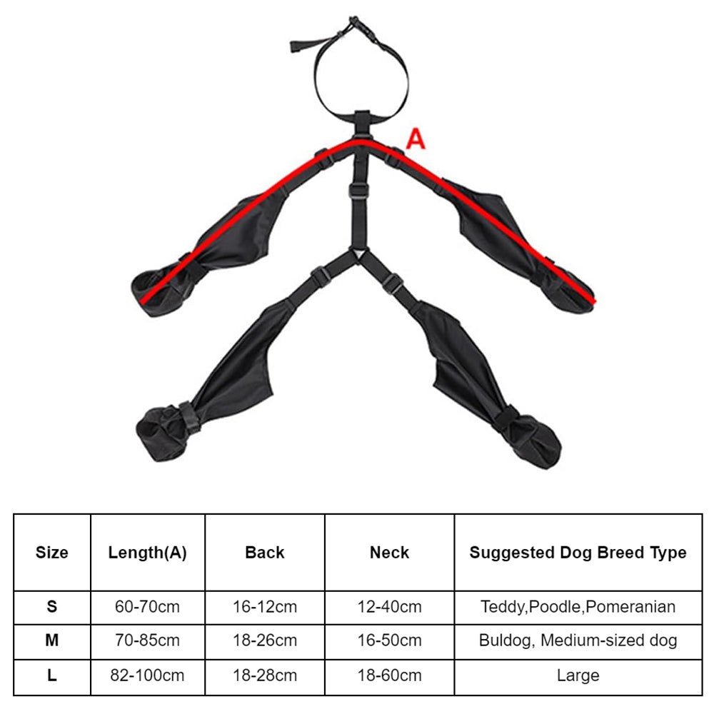 Waterproof Anti - Fall Dog Outdoor Walking Running Hiking Booties with Auxiliary Strap - Direct On Sale
