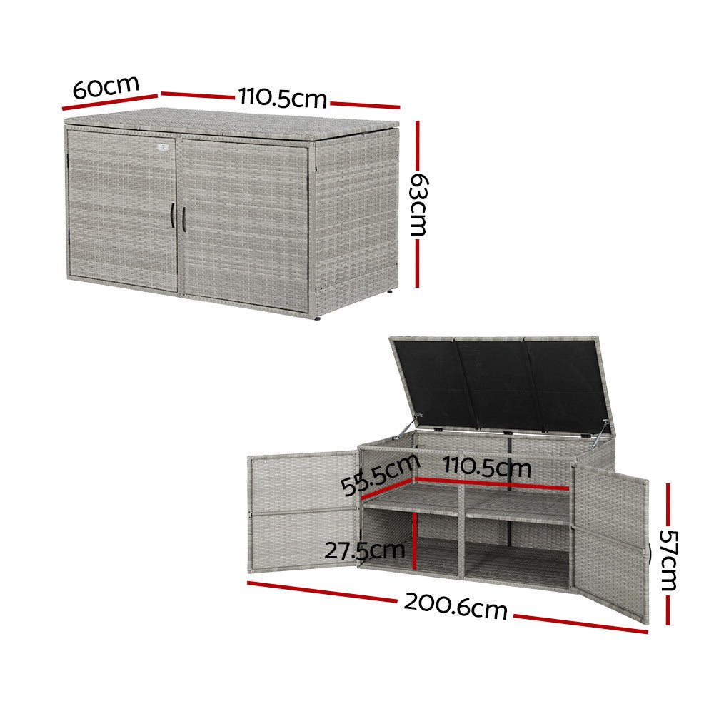Waterproof Outdoor Storage Cabinet – Durable Wicker Box for Garden Tools, Deck, and Patio - Direct On Sale