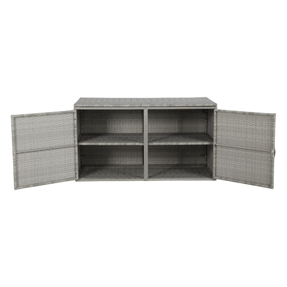Waterproof Outdoor Storage Cabinet – Durable Wicker Box for Garden Tools, Deck, and Patio - Direct On Sale